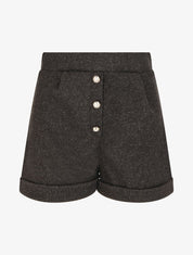 Short droit taille haute - Noir - 1