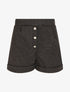 Short droit taille haute - Noir - 1