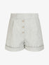 Short droit taille haute - Gris clair - 1