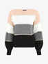 Pull droit à rayures - Rose - 1