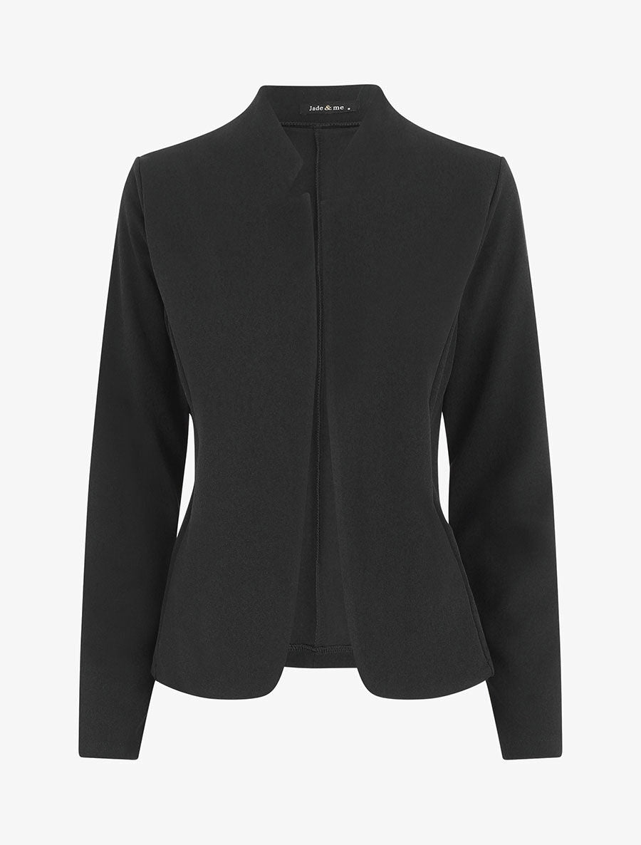Veste classique coupe droite - Noir - 4