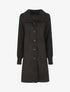 Manteau long oversize bi-matière - Noir - 4