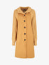 Manteau long oversize bi-matière - Camel - 4