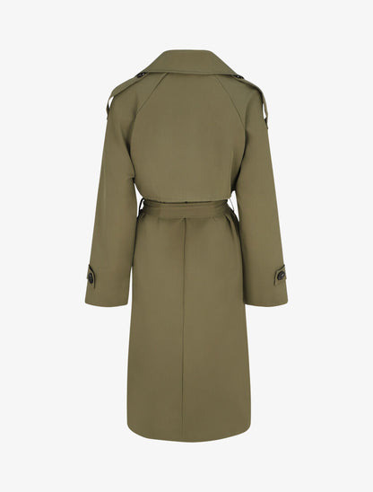 Trench oversize ceinturé - Kaki - 2