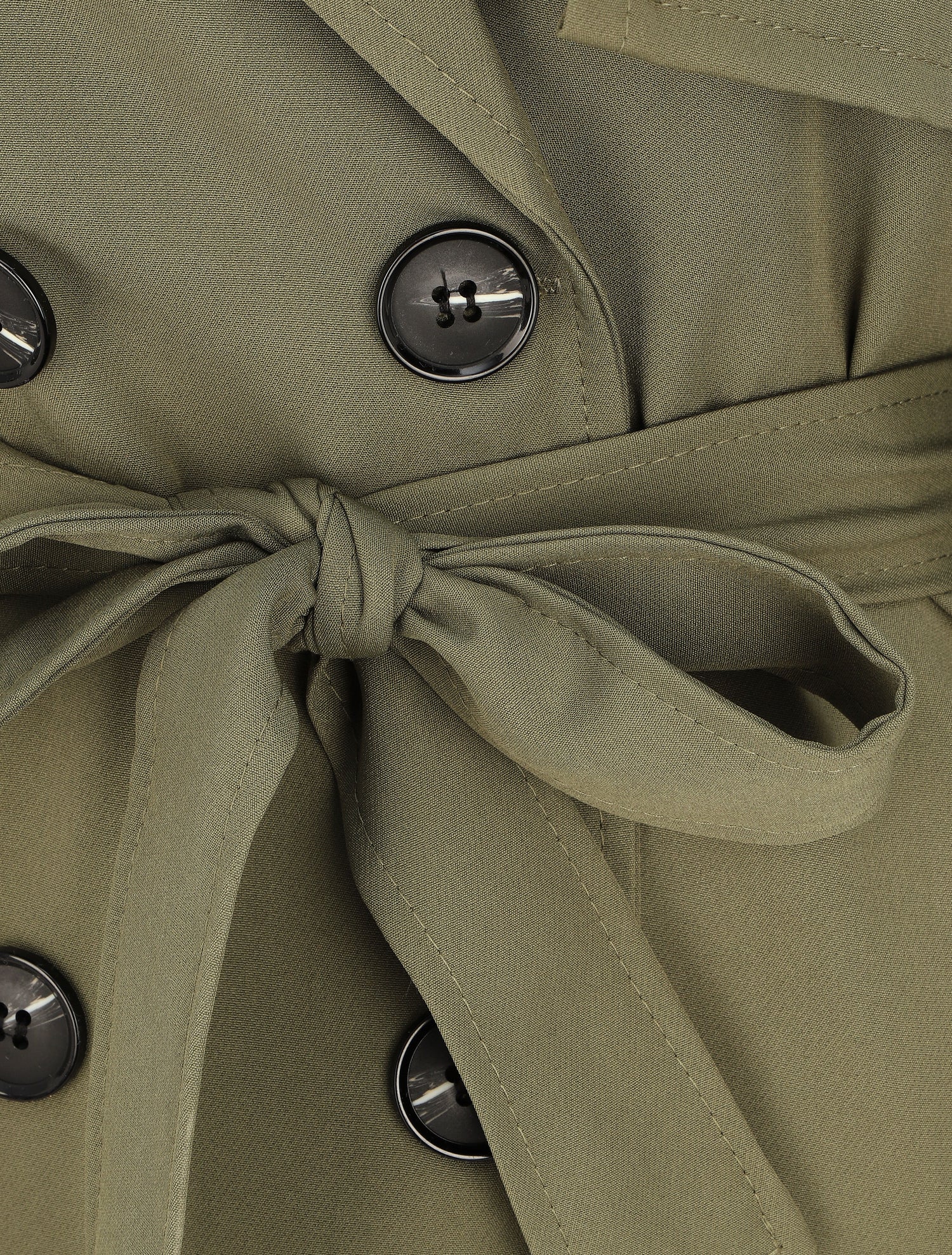 Trench oversize ceinturé - Kaki - 3