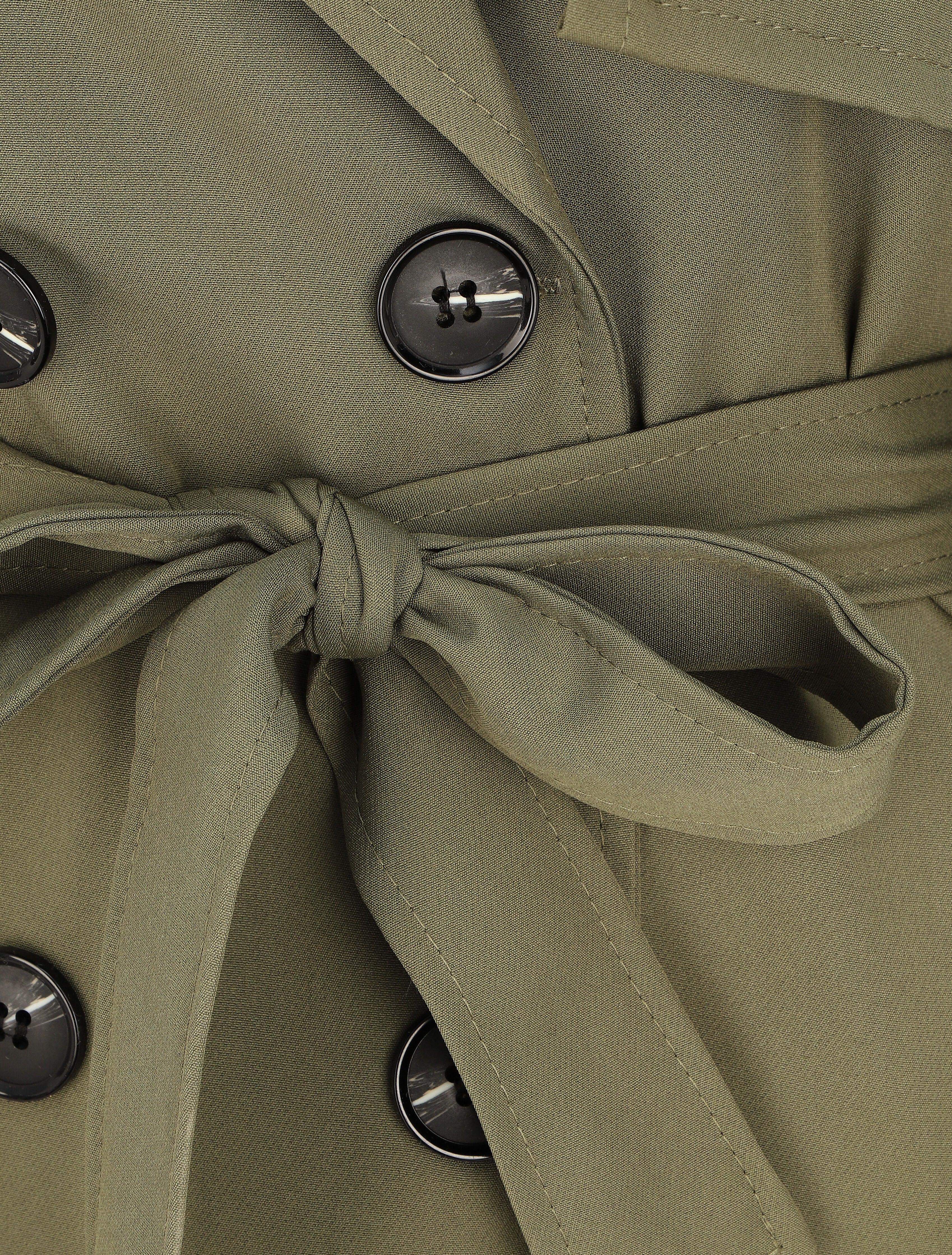 Trench oversize ceinturé - Kaki - 3
