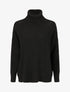 Pull ample col roulé - Noir - 1