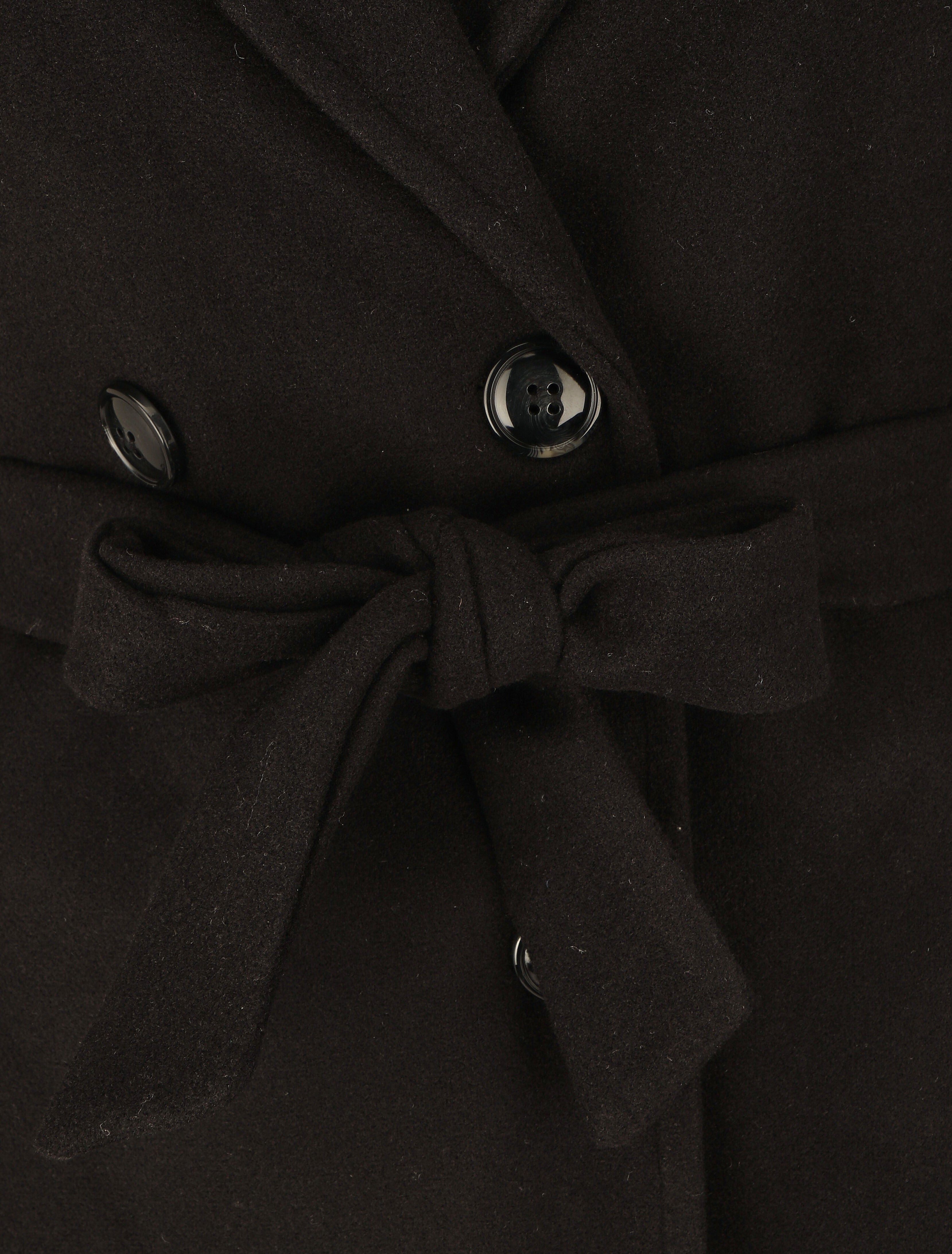 Manteau long à capuche - Noir - 3