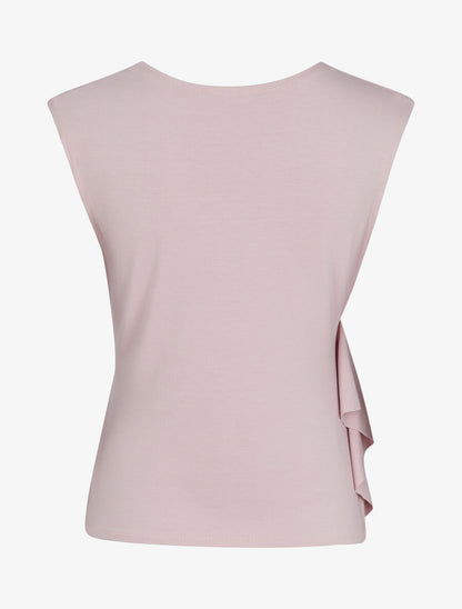 Top sans manches à détail drapé - Rose - 2