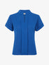 Top à manches courtes et texturé - Bleu roi - 4