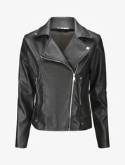 Veste style perfecto coupe droite - Noir - 1
