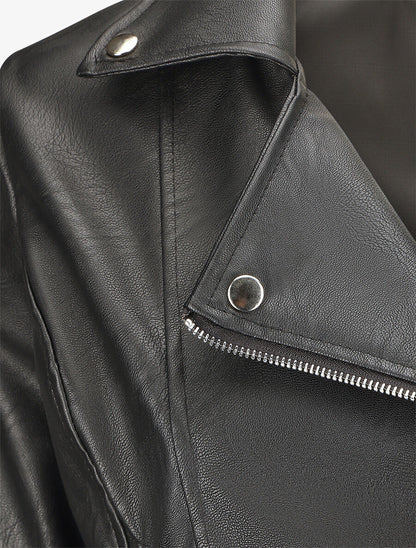 Veste style perfecto coupe droite - Noir - 3