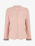 Blazer à manches imprimé graphique - Rose - 4