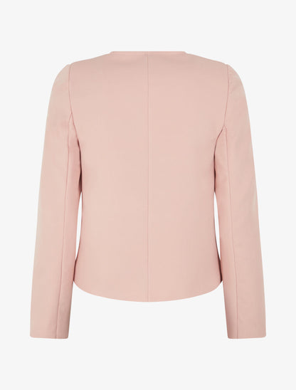 Veste courte à boutons stylisés - Rose - 2