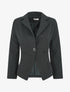 Veste mi-longue à poches décoratives - Noir - 4