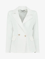 Blazer classique boutonné - Blanc - 1