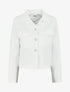 Blazer boutonné à poches - Blanc - 1