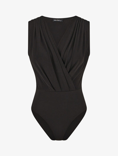 Body cache-coeur sans manches - Noir - 1