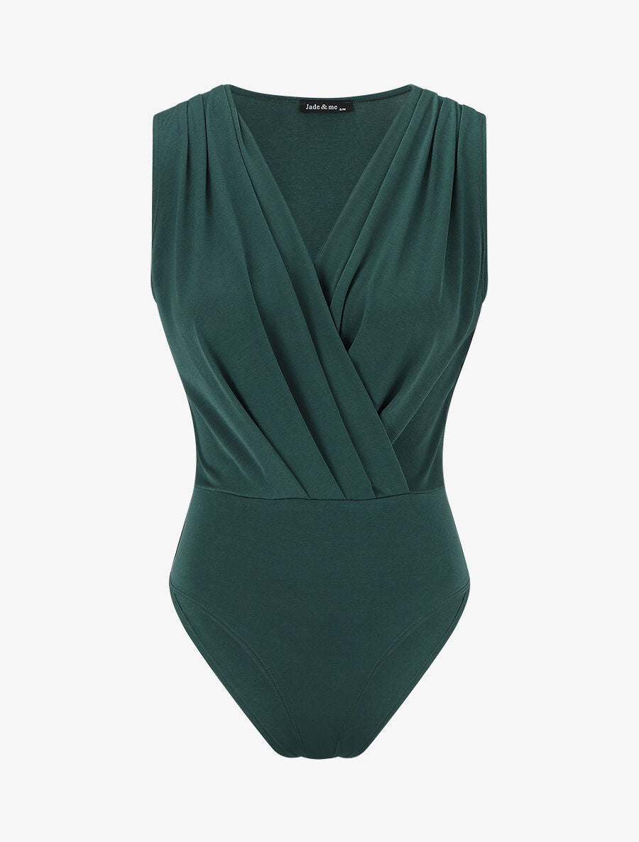 Body cache-coeur sans manches - Vert foncé - 4