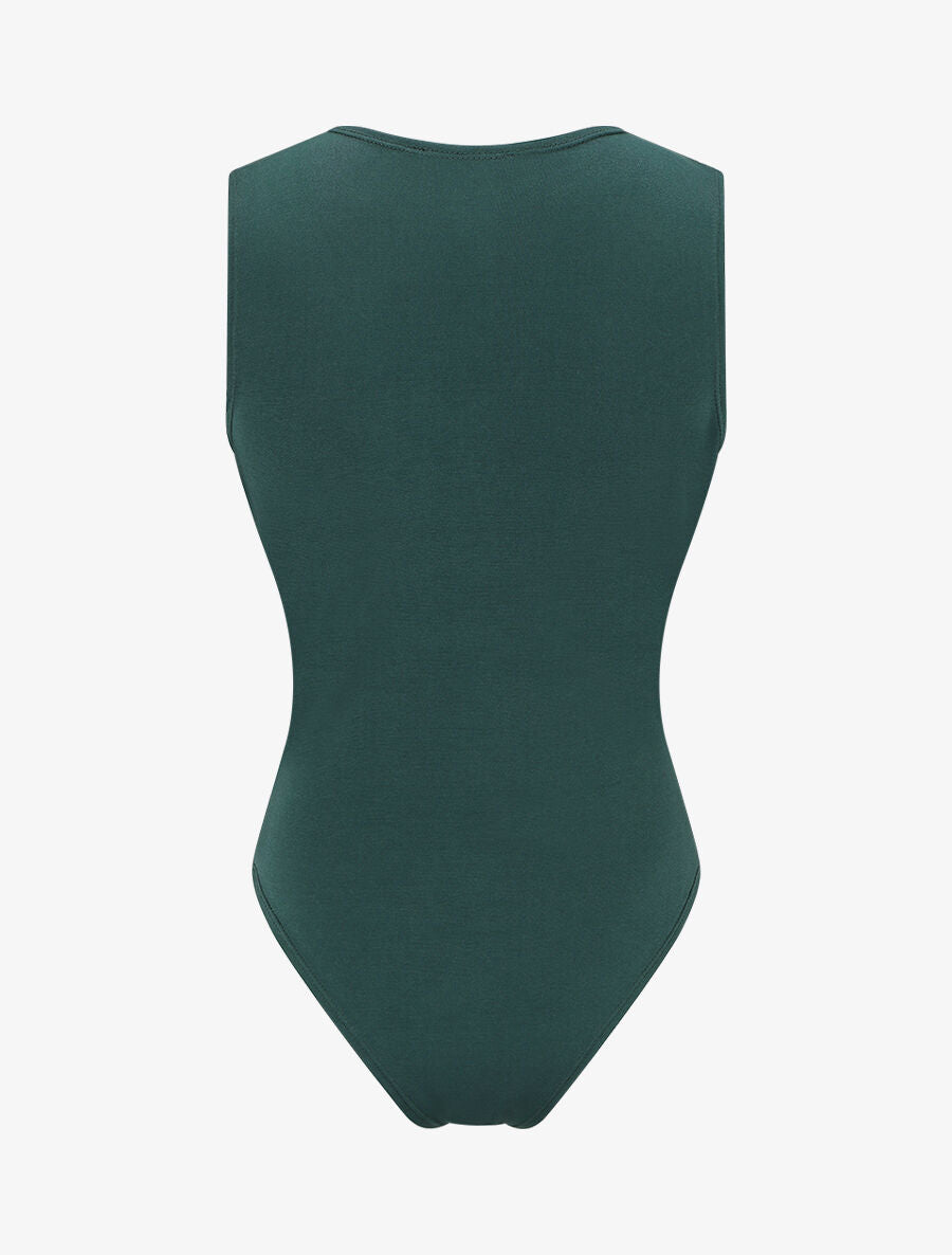 Body cache-coeur sans manches - Vert foncé - 2