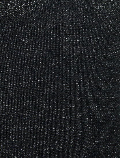 Débardeur en maille pailletée - Noir - 3