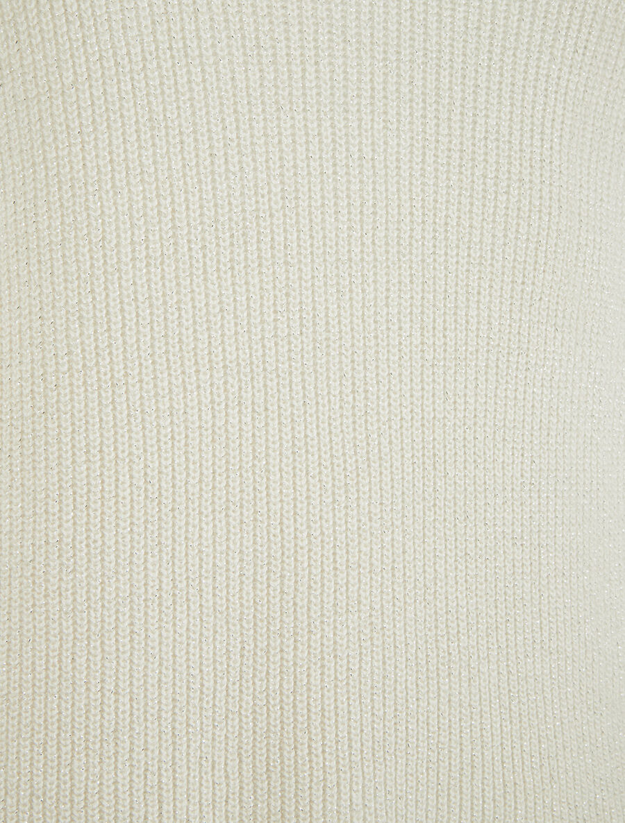Débardeur en maille pailletée - Beige - 3