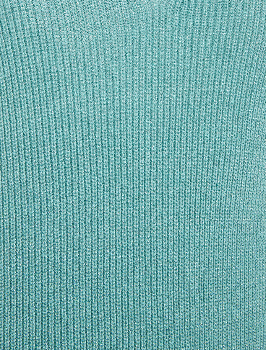 Débardeur en maille pailletée - Vert d&