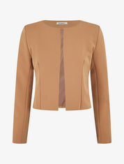 Veste courte ouverte - Camel - 1