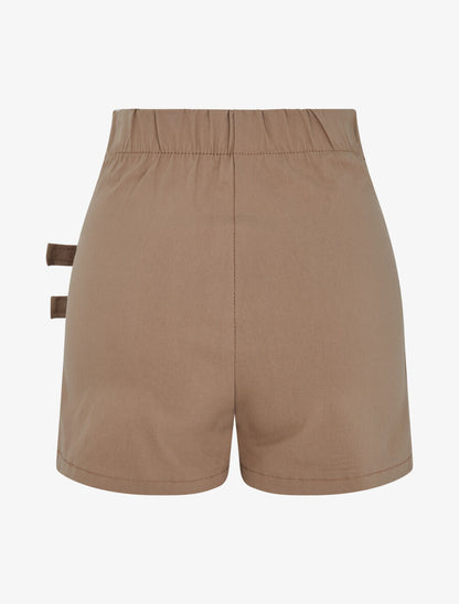 Short court style jupe à lanières - Beige - 2