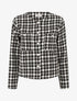Veste en tweed boutonnée - Noir - 1