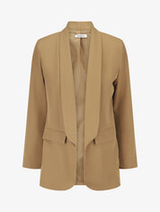 Blazer uni mi-long - Camel - 4