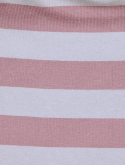 Top marinière coupe boule à débardeur intégré - Rose - 3