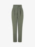 Pantalon droit uni à double passants - Kaki - 1