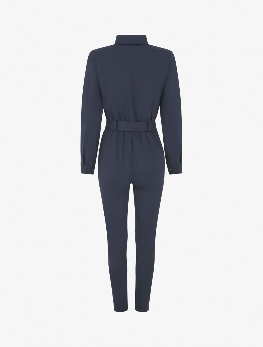 Combinaison stretch coupe slim - Marine - 2