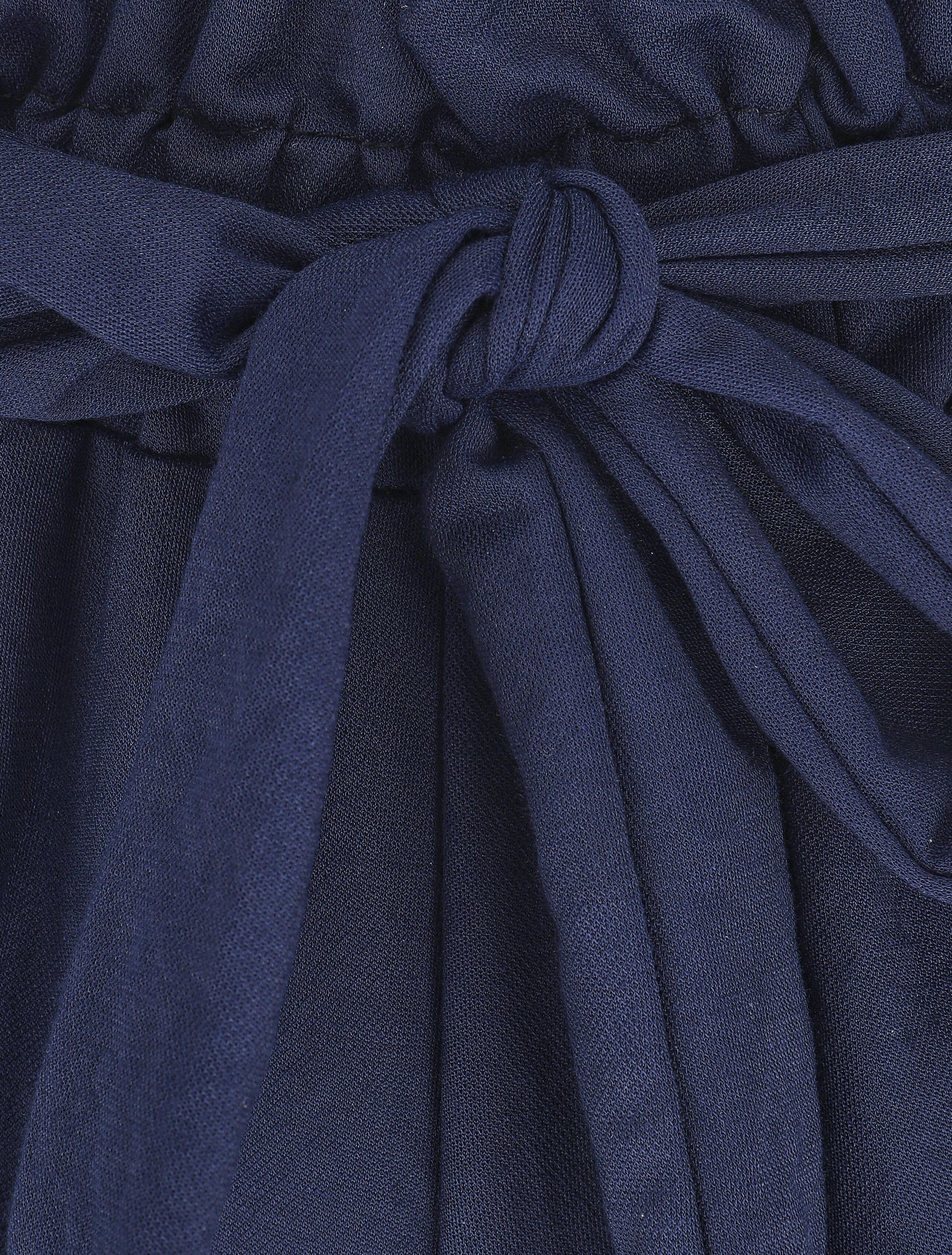 Short évasé taille haute - Marine - 3