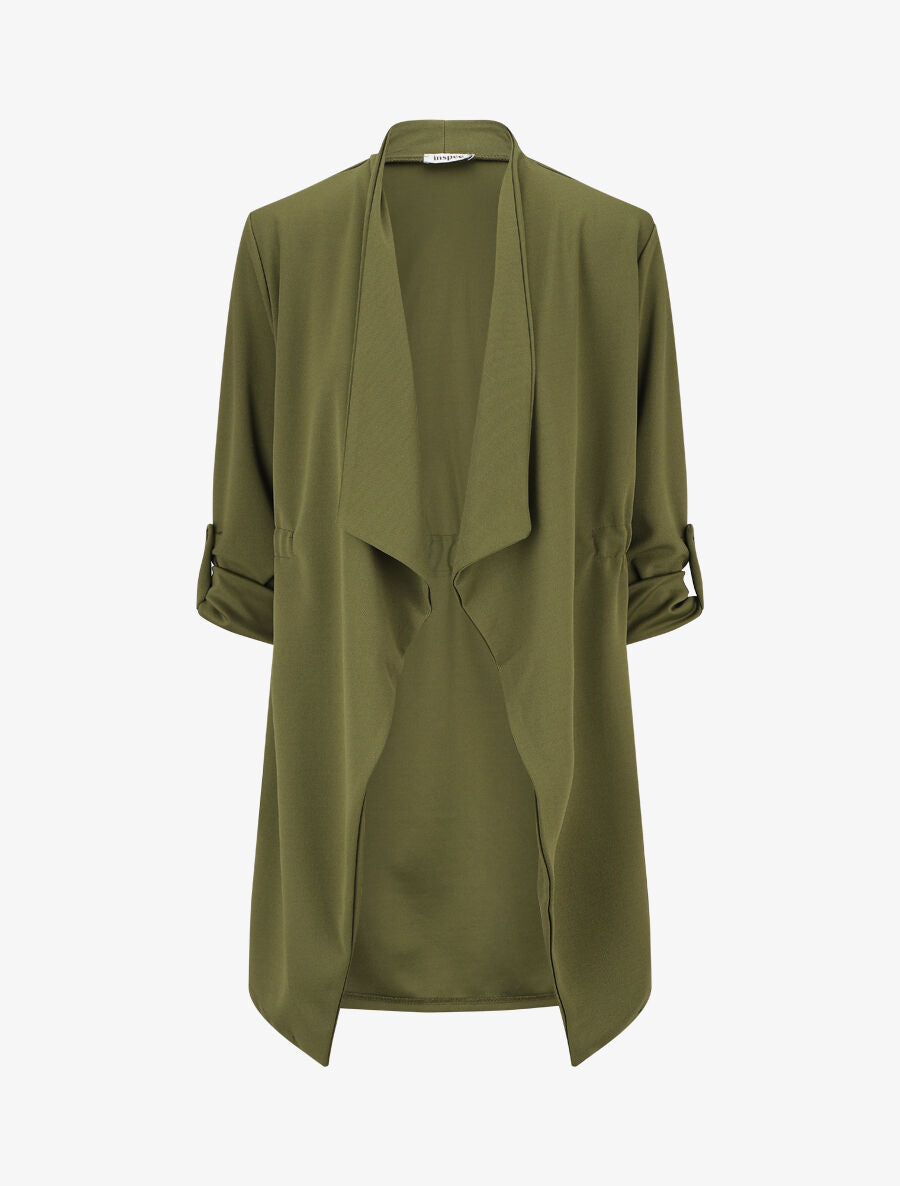 Veste légère à manches retroussables - Kaki - 4