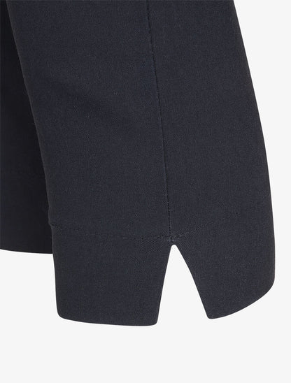 Pantacourt droit taille haute - Marine - 3