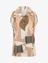 Top sans manches imprimé abstrait - Beige - 1