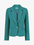 Blazer uni à 1 bouton - Bleu canard - 4