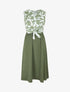 Robe sans manches à buste boutonné - Kaki - 1