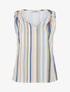 Top imprimé rayé à broches amovibles - Bleu - 4