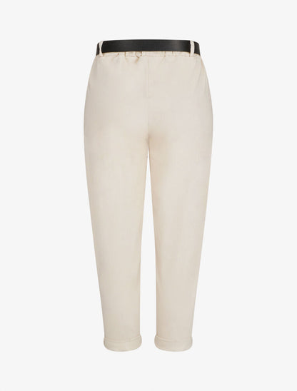Pantalon 7/8 droit uni taille standard - Beige - 2