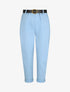 Pantalon 7/8 droit uni taille standard - Bleu ciel - 4