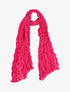 Foulard en coton effet froissé - Fushia - 4