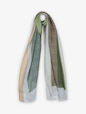 Foulard imprimé graphique - Vert - 1