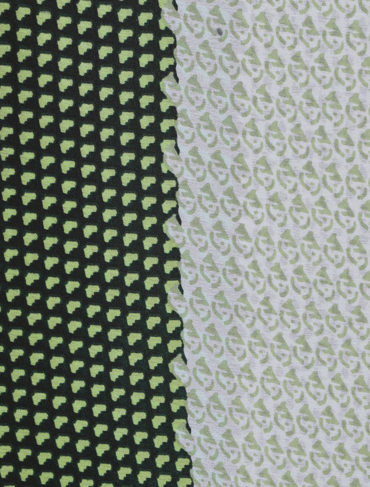 Foulard imprimé graphique - Vert - 3