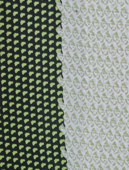 Foulard imprimé graphique - Vert - 3