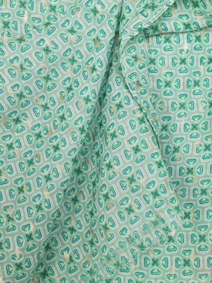 Foulard imprimé mosaïque irisé - Vert - 3