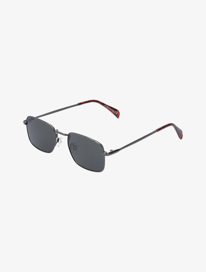 Lunettes de soleil rectangulaires - Marron foncé - 1