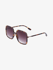 Lunettes de soleil carrées oversize - Marron - 1